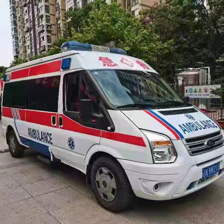 离石长途救护车护送病人返乡